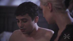 Stepmom's juicy tits and creamy jerk-off