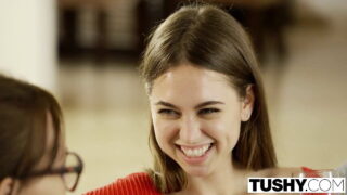 Riley Reid wird nach einem heißen Blowjob hart anal penetriert.