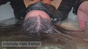 Wet Hair Parting in Bathtub – Long Hair Soaked (6 min)