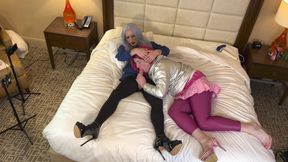 Hot Crossdressing Goddess Gets Blowjob From Trans Kelsey Masters - Compilation 1