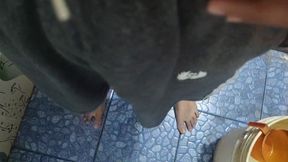 Mallu Boy urinating and Mastrubation in public toilet