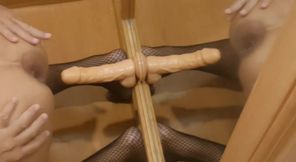 Ladysilva delights to feel the dildo go in and out of my hot ass