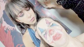Spitting on the Sad Clown - By Babe and Bella Cruel - CLIP 04