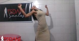 Sexy and Seductive Daniela Santos Dancing and Then Having an Orgasm.