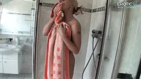 German MILF teases with big tits on hot cam session