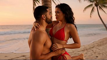 COLOMBIAN WOMAN IS LOST ON THE BEACH AND OFFERS THE LIFEGUARD VAGINAL SEX (AI-GENERATED VIDEO)