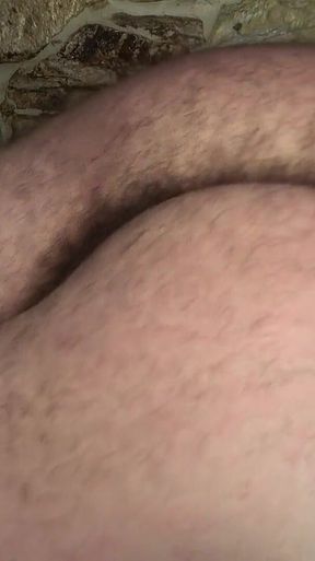 Scratching and Puncturing His Big Hairy Butt with My Long and Natural Fingernails