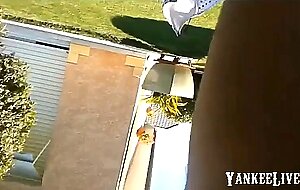 French Amateur Couple Has Sex Outdoors - La Levrette Au Jardin