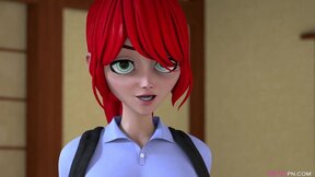 Student fucks bespectacled professor - 3D Hentai Cartoon