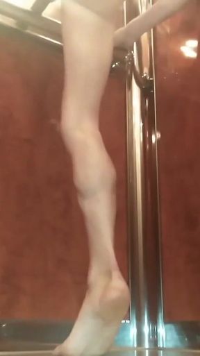 Nude in Elevator and Stairs