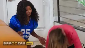 Lesbian throuple pleasures in a hot and steamy trio