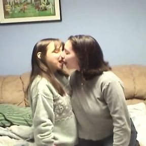 my mature wife and big natural boobs - amateur lesbians