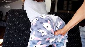 stepdaddy hard spanking my little ass and fingering pussy