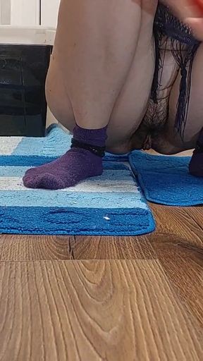 Jaw-dropping moment from &quot;Sexy stepmom does housework naked. Hot Latina hairy pussy, big tits, big ass.&quot;