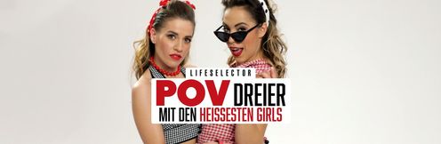 POV threesomes with the hottest girls