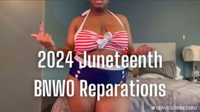 2024 Juneteenth BNWO Reparations - Royal Ro interracial domination slave training hd mp4 1080p