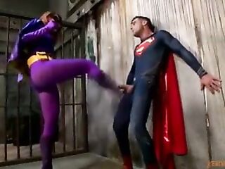 Batgirl pegging Superman