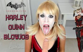 Harley quinn Arkham blowjob