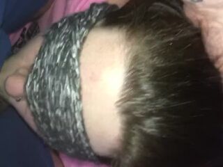 Blindfold oral-sex. Cumming unfathomable in her mouth ???