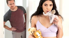 ”Latin teen stepsis Angel Gostosa had a crazy family sex fantasy”