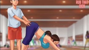 Rubbing My Dick On Yoga Teacher While Helping Her