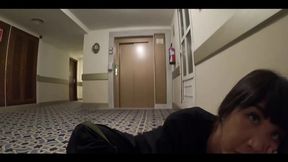 Coming Back From the Sauna to My Hotel