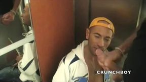 gay fucked by straight discret in public elevator