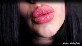 Cum with me everyday during 1 month! Day 7 - lip tease &amp; worship