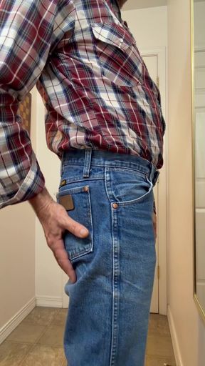 Do Wrangler Cowboy Butts Drive You Nuts? by NaturallyFree starring Naturally Free in his Wranglers.