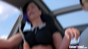 hot ladyboy takes bbc and bwc as she explains her new sexy situation