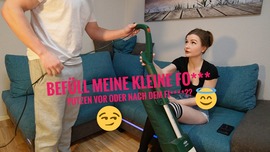 Putzen VOR oder NACH dem Ficken?? Befüll meine kleine Fotze!! Creampie AO