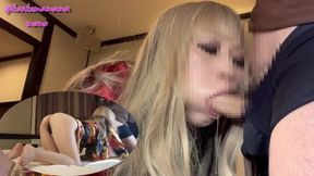 A Gal Wearing A Kimono Sucks A Dick Deliciously