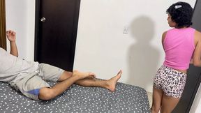Little sis gets a lifetime fuck as I text my GF