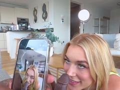 Bodacious blonde pornstar is hungry for big black cock