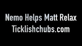 Nemo Helps Matt Relax by Massaging and Worshiping His Feet, Licking Each Toe Making Matt Moan (1080p HD)