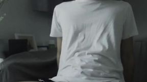 Asian coworker gets deepthroat and cumshot from big black cock