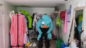 Chubby Gardevoir Sissy Choked Gushes in PVC Breathplay Ruin