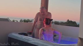 Hot Tub Sunrise Blowjob