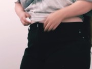 Dressing room teasing Arab BBW