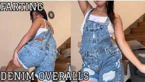 Farting in my denim overalls