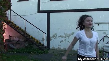 Busty m. in law taboo sex outdoors