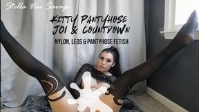 Nylon Kitty Pantyhose JOI and Countdown Sexy Leg Fetish