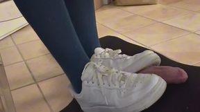 Trapped Under the Table – Nike Socks & AF1 Domination POV