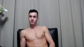 Talk show with our Nr 1 fan. Wanking, flexing show