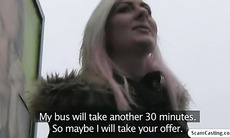 Student fucks for cash on her journey