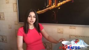 Russian Solo Female Masturbates to Orgasm on Webcam