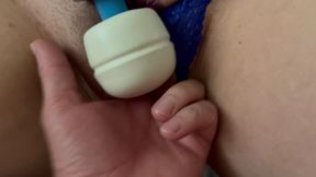 All World! Stroking and Sucking My Suck, Wand on Her Clit as She Cums, Finish in Her Tits!!