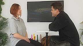 Rothaarige Wird Beim Casting Geleckt