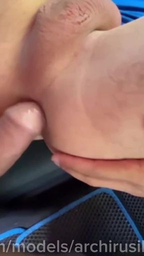 Thrilling moment from &quot;Fucked an accidental stepson on the grass without a saddle, until the cum was hot&quot;