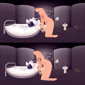 VR 360 4K Jean Genshin Impact Deep throat and Missionary